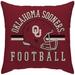 Oklahoma Sooners 18'' x Helmet Logo Duck Cloth Décor Pillow Cover