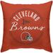 Cleveland Browns 18'' x Script Circle Duck Cloth Décor Pillow Cover