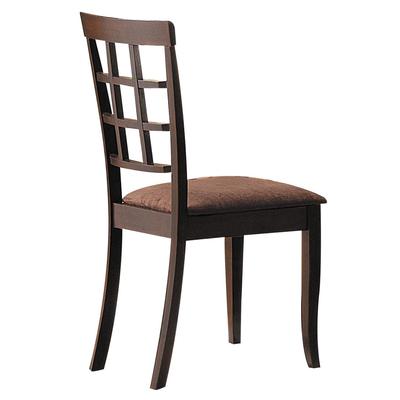 Side Chair (Set-2) by Acme in Dark Brown Espresso