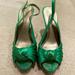 Nine West Shoes | Gently Used Nine West Green Nwluxious Heels In Size 8! | Color: Green | Size: 8