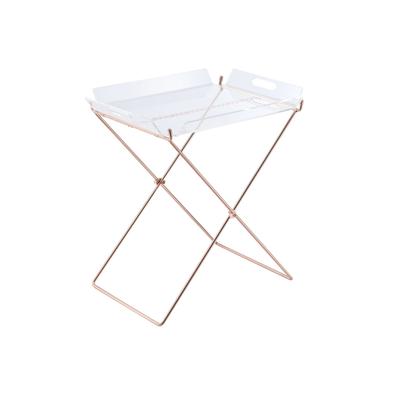 Tray Table by Acme in Acrylic Copper