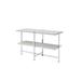 Sofa Table by Acme in White Oak Chrome