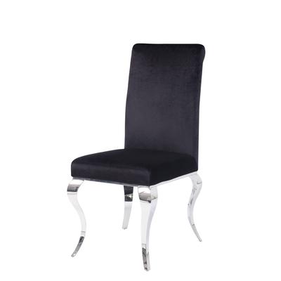 Side Chair (Set-2) by Acme in Fabric Steel