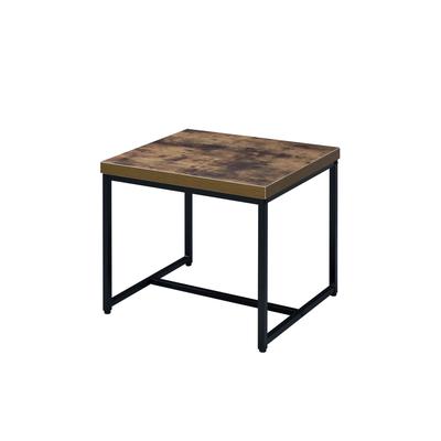 End Table by Acme in Weathered Oak Black