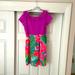 Lilly Pulitzer Dresses | Girls Lilly Pulitzer Dress, Adorable! New Without Tags! | Color: Green/Purple | Size: Xl 12-14