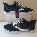 Levi's Shoes | Levi's Men's Lowtop Rubber Sole Sneaker Shoe Size: 10 (New). | Color: Black/White | Size: 10