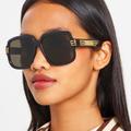 Gucci Accessories | New Gucci Gg0979s 001 New Collection Unisex Oversized Sunglasses Gucci | Color: Black/Gold | Size: Os