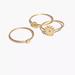 Madewell Jewelry | Madewell My Three Suns Ring Set Size 7 | Color: Gold/Yellow | Size: 7