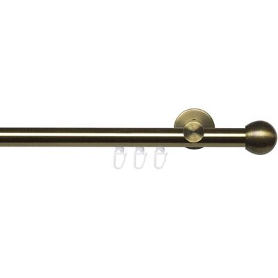Gardinenstange LIEDECO "Innenlaufgarnitur 20 mm Blues Kugel" Gr. 1, gold (messingfarben, antikgoldfarben), L:120cm Ø:20mm, Eisen, Gardinenstangen, Gardinenstange Komplett Image