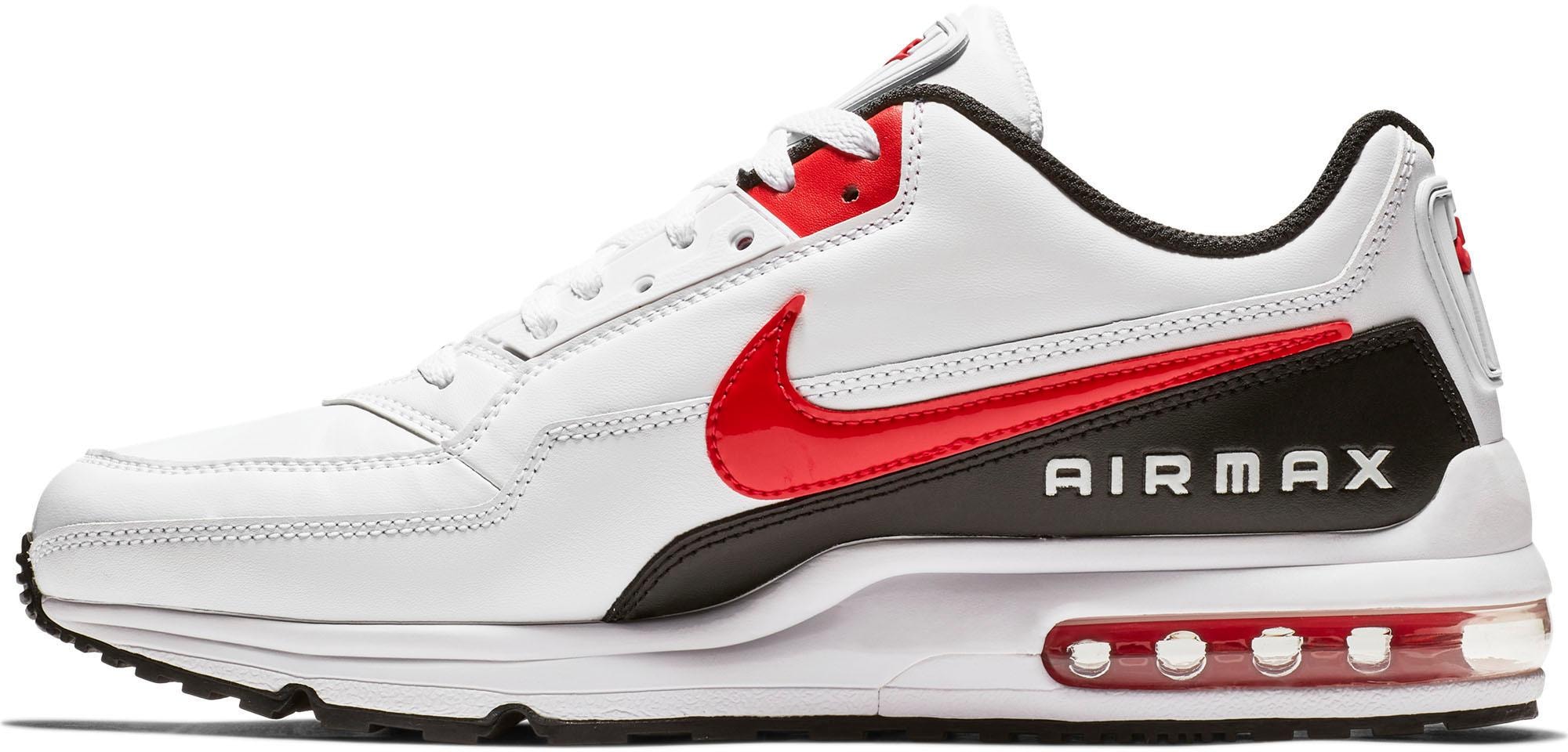 Sneaker NIKE SPORTSWEAR "Air Max Ltd 3", Gr. 43, bunt (weiß, university, rot, schwarz), Leder, Synthetik, Schuhe, Topseller