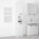 vidaXL Bathroom Cabinet High Gloss White 32x34x188.5cm Engineered Wood