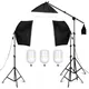 Boîte à lumière 20W 45W 135W avec bras transversal pour Studio Photo Kit d'éclairage continu 3