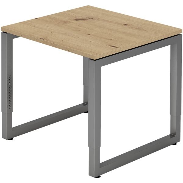 HAMMERBACHER Schreibtisch »R-Line« 80 cm Gestell graphitfb. braun, 80x85x80 cm