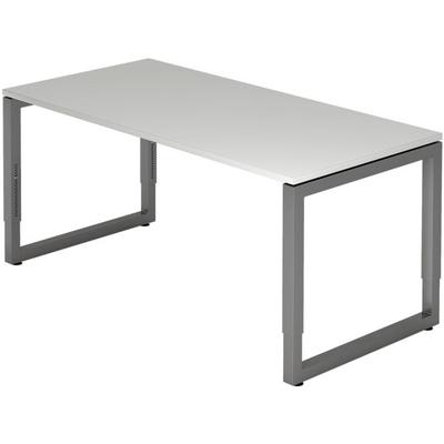 HAMMERBACHER Schreibtisch »R-Line« 160 cm Gestell graphitfb. grau, 160x85x80 cm Image
