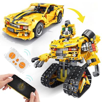 PANLOS 2 in 1 Programmable Remote Control Car Robo...