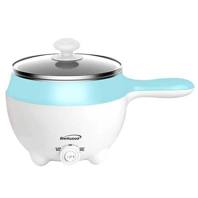 Brentwood Stainless Steel 1.6qt Electric Hot Pot Cooker and Steamer