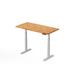 Direction Desk Height Adjustable Standing Desk Wood/Metal in White/Black/Brown | 50.5 H x 48 W x 28 D in | Wayfair BUTCHER BLOCK-WHIACA_48x28