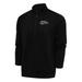 Men's Antigua Black Cincinnati Bengals Team Logo Throwback Generation Quarter-Zip Pullover Top