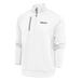 Men's Antigua White Minnesota Vikings Team Logo Throwback Generation Quarter-Zip Pullover Top