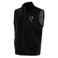 Men's Antigua Black Atlanta Falcons Team Logo Throwback Links Golf Full-Zip Vest