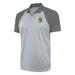 Men's Antigua Silver/Steel Green Bay Packers Team Logo Throwback Nova Polo