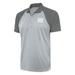 Men's Antigua Silver/Steel New York Giants Team Logo Throwback Nova Polo