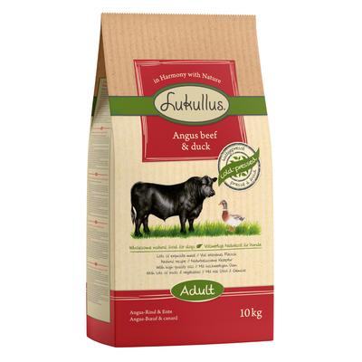 2x10kg Angus Beef & Duck Cold-Pressed Lukullus Dry Dog Food