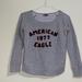 American Eagle Outfitters Tops | American Eagle Grey Pullover Sweater | Color: Gray/Red | Size: S