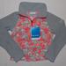 Columbia Shirts & Tops | New Nwt Columbia Girls Glacial Fleece Half Zip Jacket Sweatshirt Size 4/5 | Color: Gray/Pink | Size: 4g