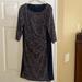 Ralph Lauren Dresses | Beautiful Ralph Lauren Dress- 3/4 Sleeves | Color: Blue/Tan | Size: 14p