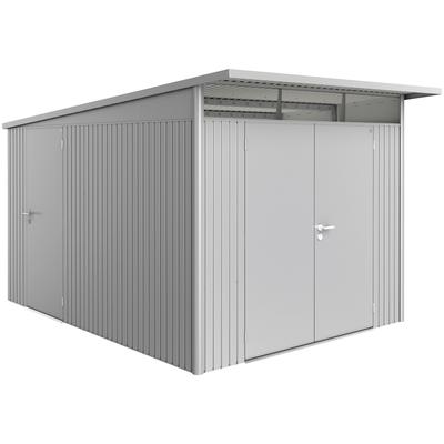 Nebeneingangstür BIOHORT, silber (silber, metallic), B:79,2cm, Stahl, Türen, für Gerätehaus HighLine, silber-metallic, inklusive Türrahmen Image