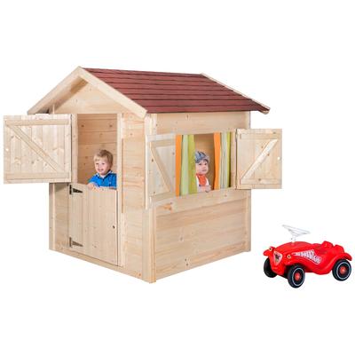 Spielhaus WEKA "Tabaluga Drachenhöhle", beige (natur), Spielhäuser, KinderB:144cm H:154cm T:153cm, Holzwerkstoff, BxTxH: 144x153x154 cm, B:144cm H:154cm T:153cm