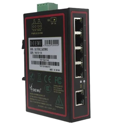 Commutateur Ethernet industriel 5 ports à Rail Din 10/100/1000M Support de Protection à vie