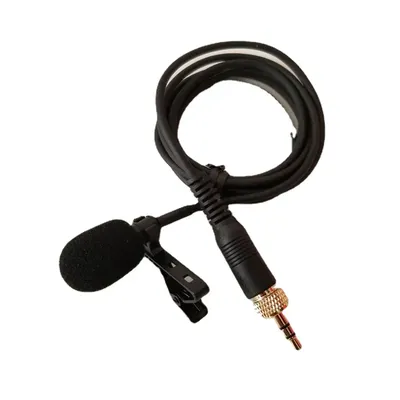 3.5mm Microphone Lavalier sans fil caméra Clip collier micro UTX-B03 UTX-B2 pour SONY D11 câble noir
