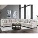 Loty Contemporary Beige Chenille Symmetrical L-Shaped Sectional by Furniture of America