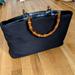 Gucci Bags | Large Vintage Black Gucci Tote With Bamboo Top Handles | Color: Black/Brown | Size: Os
