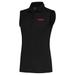 Women's Antigua Black Kansas City Chiefs Throwback Logo Sleeveless Tribute Polo