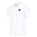 Men's Antigua White Las Vegas Raiders Team Logo Throwback Big & Tall Tribute Polo