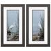 Island Egret Framed Wall Décor, Set Of 2 by Propac Images in Blue