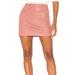 Free People Skirts | Free People Modern Femme Vegan Suede Mini Skirt | Color: Pink | Size: 6