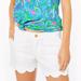 Lilly Pulitzer Shorts | Lilly Pulitzer 5” Buttercup Scallop Hem Short / White / Size 00 / Great Cond. | Color: White | Size: 00