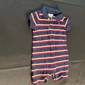 Ralph Lauren One Pieces | Infant Ralph Lauren Blue Striped Shortall 18m | Color: Blue | Size: 18mb