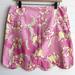 Lilly Pulitzer Skirts | Lilly Pulitzer Pink Floral Scallop Hem Skirt | Size 10 | Color: Pink/Yellow | Size: 10