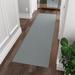 Gray 31 x 0.2 in Area Rug - Ottomanson Waterproof Non-Slip Rubberback Ribbed Indoor/Outdoor Utility Long Hallway Runner Rug Polyester | Wayfair