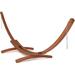 Arlmont & Co. Korbon Wood Standard Hammock Stand Wood in Brown | 48.8 H x 46.5 W x 164.4 D in | Wayfair 828BF26D657349099308C4AAF0CCC2B7