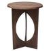 Joss & Main Faviola 24"H Natural Acacia Wood Simple Pedestal Side Table w/ Minimalist Design | 24 H x 18 W x 18 D in | Wayfair