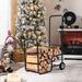 Rebrilliant Firewood Carrier Wood Mover Hauler Fire Rack Caddy Cart Dolly Rolling Metal | 35.5 H x 22 W x 16 D in | Wayfair