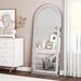 Everly Quinn Casmer Arch-Top Glass Full Length Mirror | 70.9 H x 31.5 W x 1.14 D in | Wayfair E87DC642AABE49E5B80E300E10F6BD4E