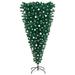 The Holiday Aisle® Upside-down Artificial Pre-lit Christmas Tree w/ Ball Set Xmas Tree, Steel in White | 42 W x 17.7 D in | Wayfair