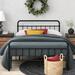 Zinus Florence 42" Modern Farmhouse Metal Platform Bed Metal in Black | 42 H x 54.3 W x 77.5 D in | Wayfair FRBFB-PF